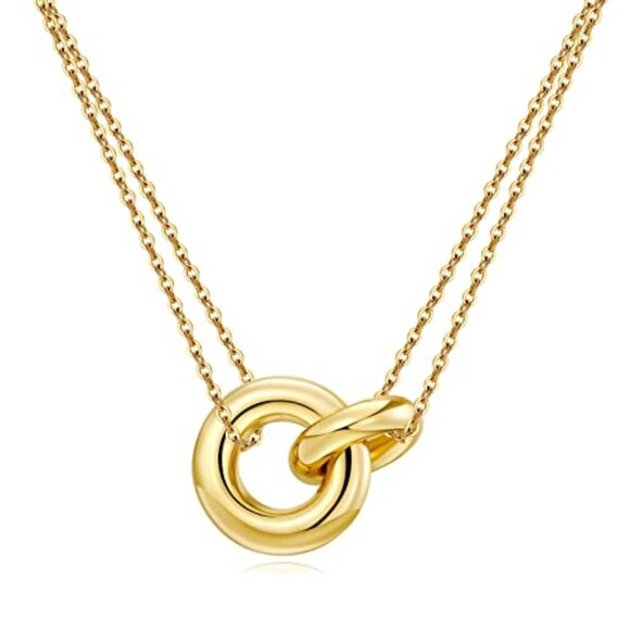 Dainty Gold Necklace for Women Trendy Cute Sister Necklaces